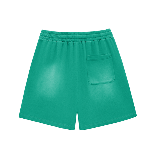 ELPHIE Raw Edge Cotton Shorts